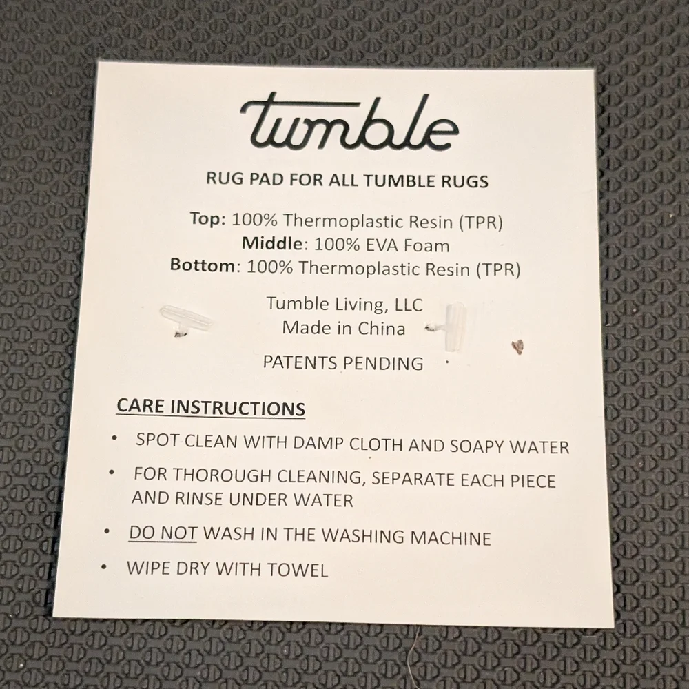 Tumble Washable 3' X 5' Rug